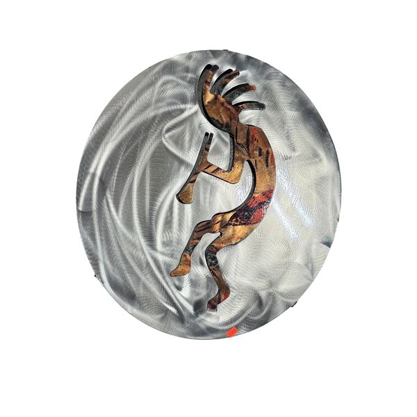 Metal Flute Player Wall Art