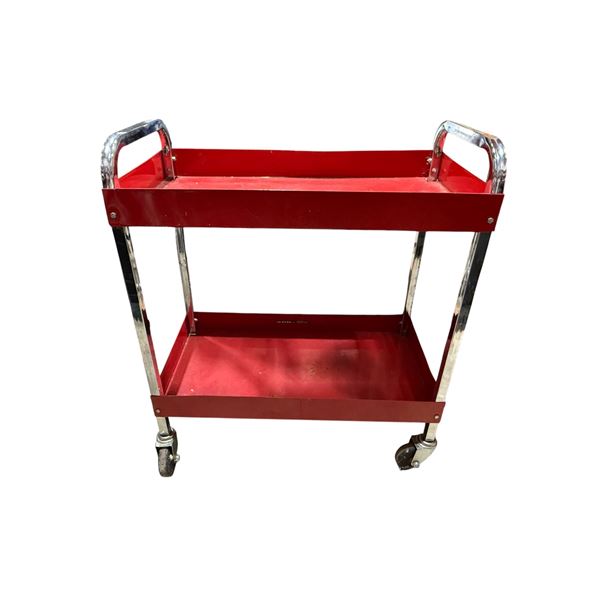 200 lb Load Limit 2 Tier Rolling Shop Cart