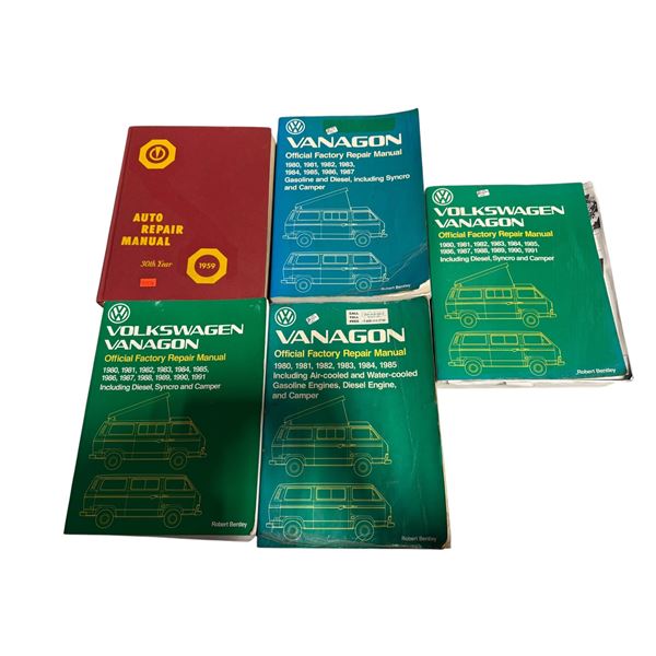 5 Car Manuals (4 Are Volkswagen)