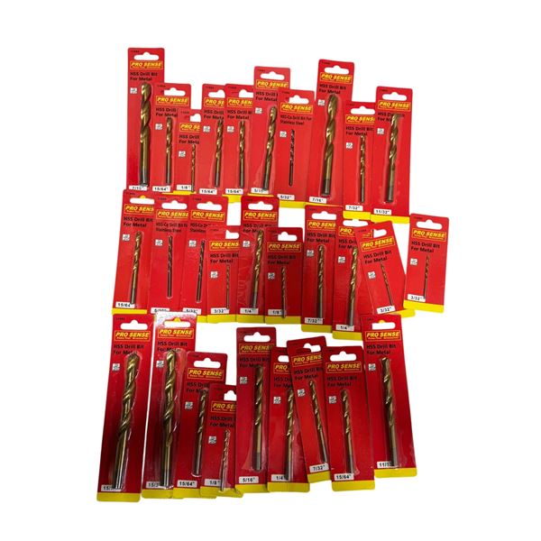 New Old Stock Pro Sense Assorted Size Drill Bits