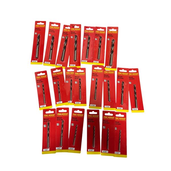 New Old Stock Pro Sense Assorted Size Drill Bits