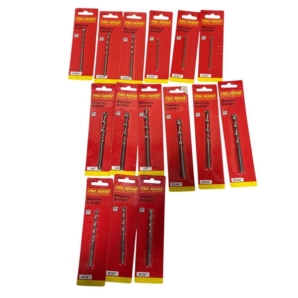 New Old Stock Pro Sense Assorted Size Drill Bits