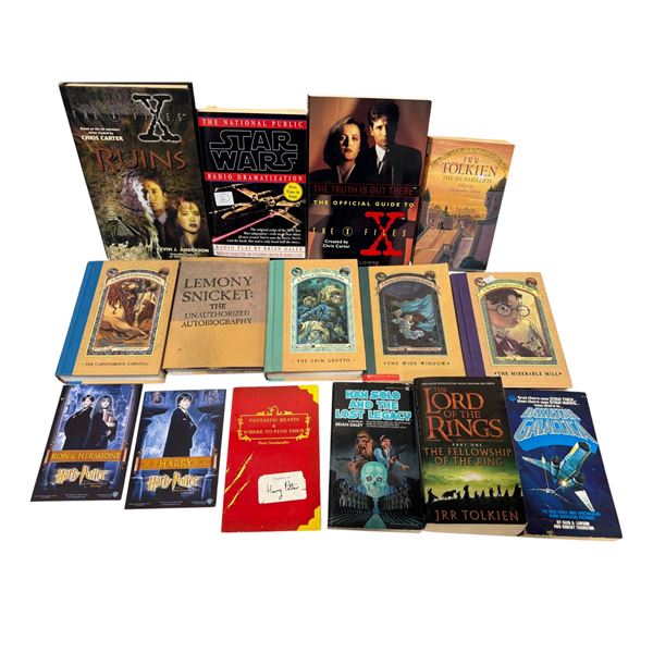 Assorted Books: X-Files, Lord Of The Rings, Harry Potter, & More
