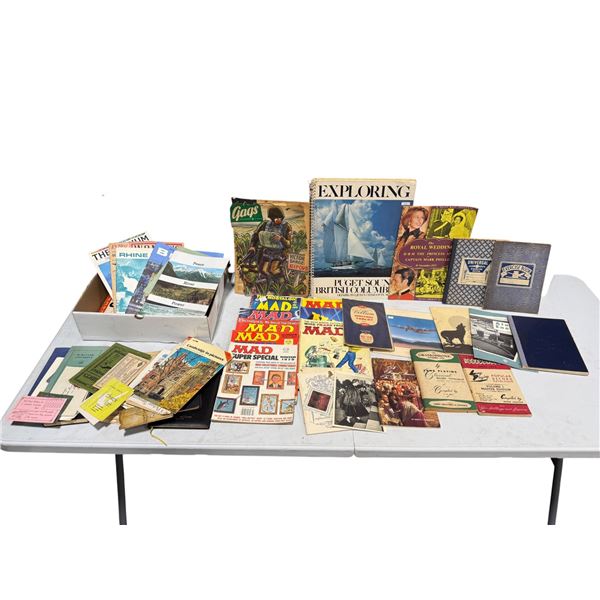 Assorted Vintage Magazines: MAD, Royal Wedding, Gags, & More