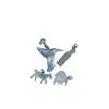 Image 3 : Silver Bangle & Sterling Animal Pendants