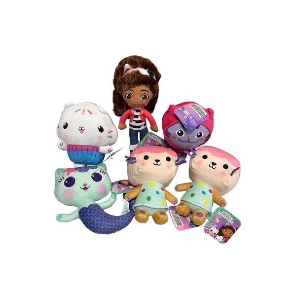 6 New Gabby's Dollhouse Plush Dolls
