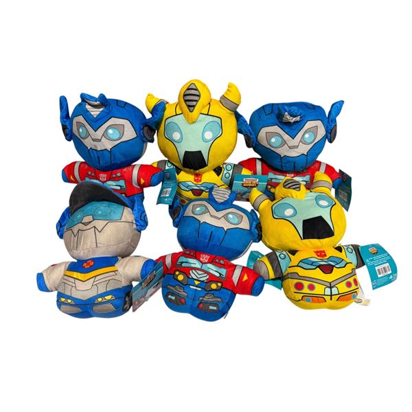 6 New Transformers Plush Dolls