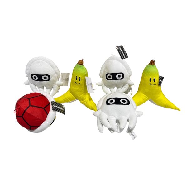 6 New Mario Kart Plush Dolls