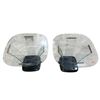 Image 1 : 2 Modern Glass Top Side Tables