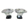 Image 2 : 2 Modern Glass Top Side Tables