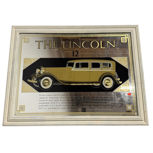 Vintage The Lincoln Mirror Back Advertisement