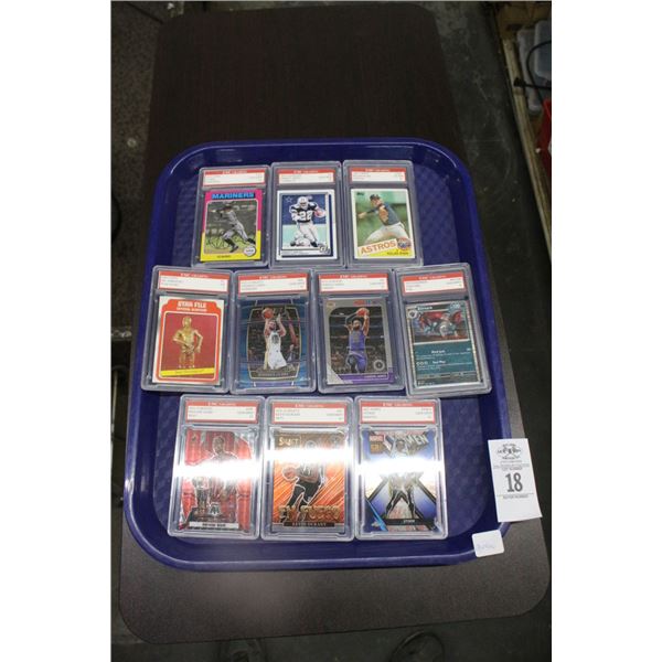 10-Sports/Pokemon/Star Wars Trading Card w/Nolan Ryan, Emmit Smith, Lebron