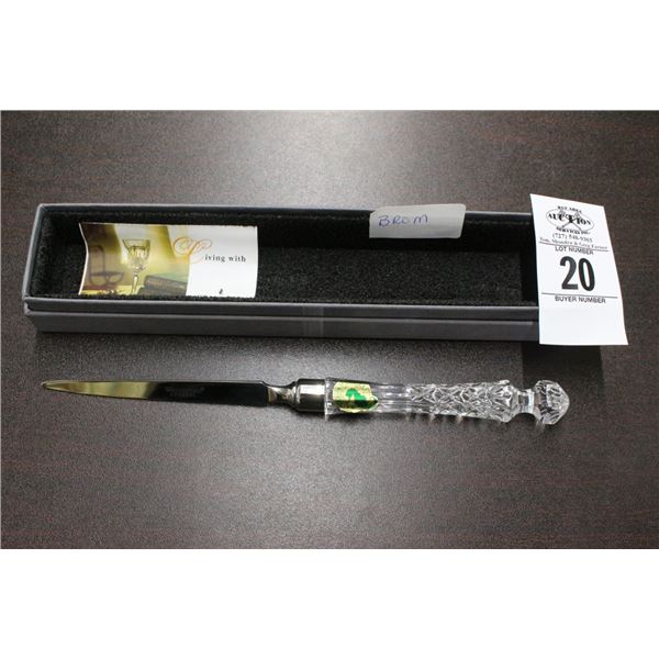 Ornate Waterford Crystal Letter Opener