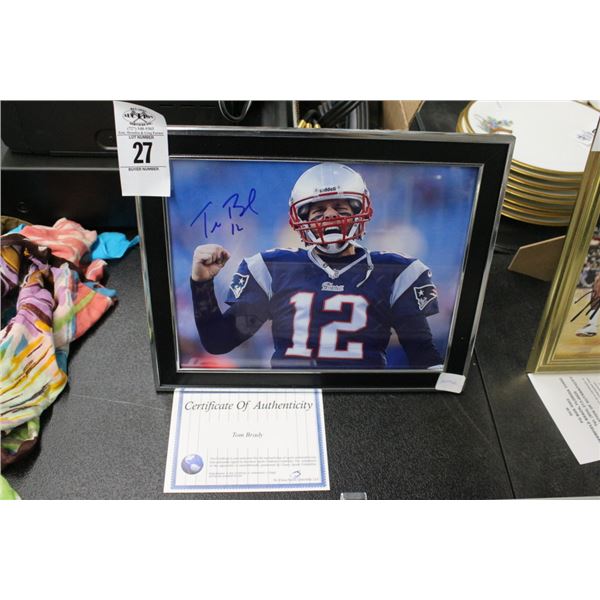Tom Brady Autographed Photo w/COA