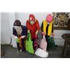 Image 1 : Paper Mache  4'  Childrren Carrying Bags Statuaries Set - 3