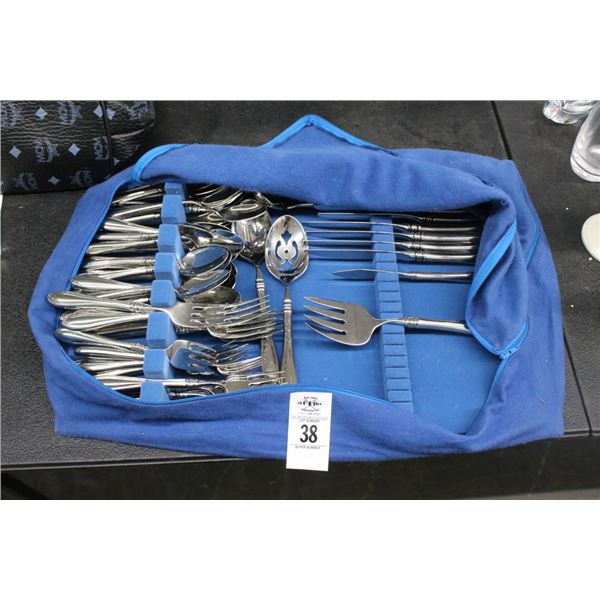 Silverplate Utensils w/Carry Case