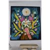 Image 1 : Framed Silk Floral - 36"  X  40"