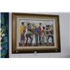 Image 1 : Framed Oil On Canvas Sculpted Musuem Scene -  30"  X  36"