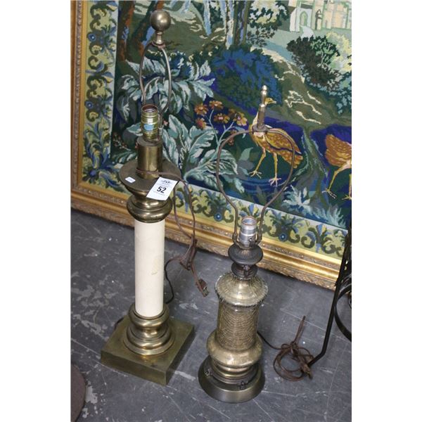 Ornate Lamps - 2 - No Shades