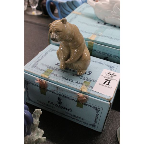 Lladro Brown Bear w/Box