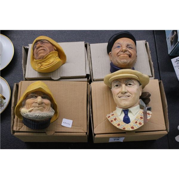 Bissons Heads 4 w/Boxes