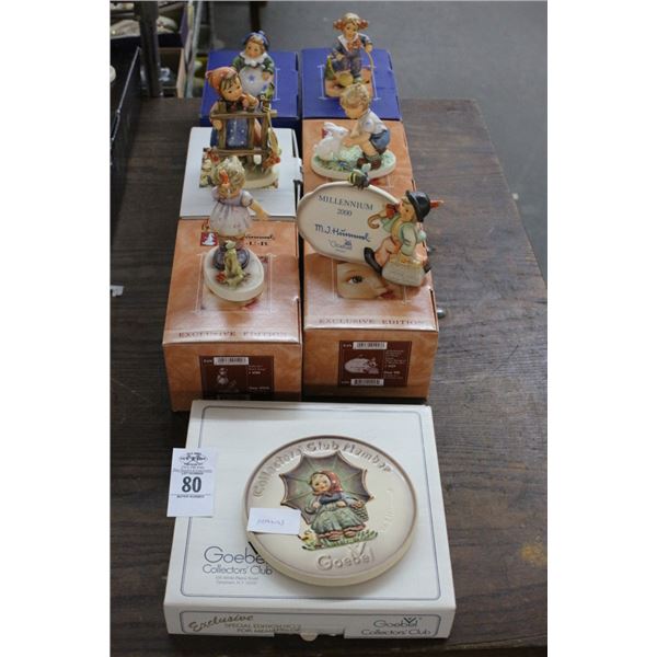 7-Hummel Figurine/Club Plate - 7 X $