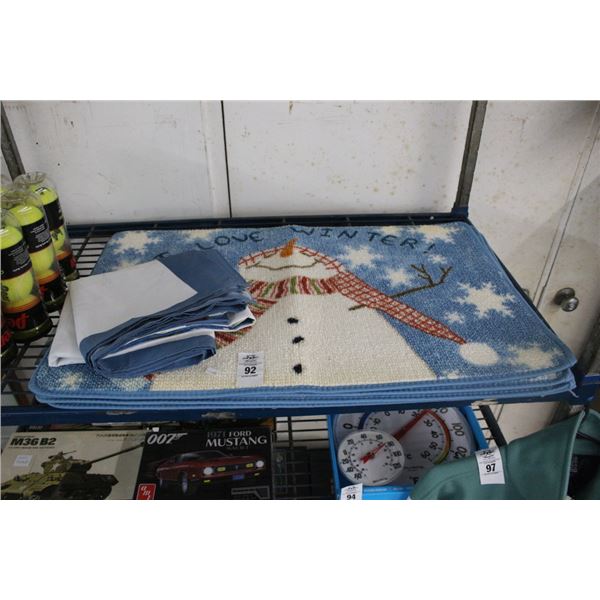 Snowman Doormats 4, Lawn Flag