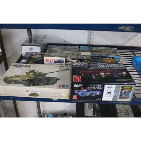 Asst. Gold Car Model Sets - 8