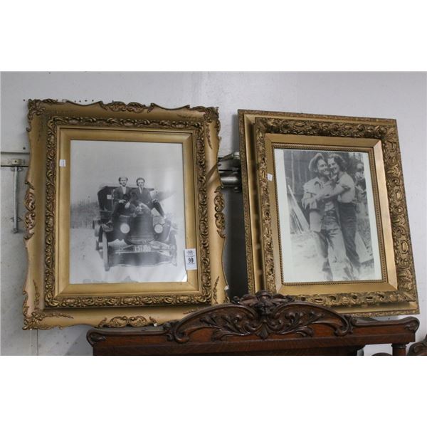 Gold Guild Framed Vintage Photos -2 - Approx.  20"  X  30"
