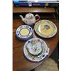 Image 1 : Floral Dishes, Religious Floral Teapot