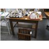 Image 1 : Tiger Oak Table w/Drawer