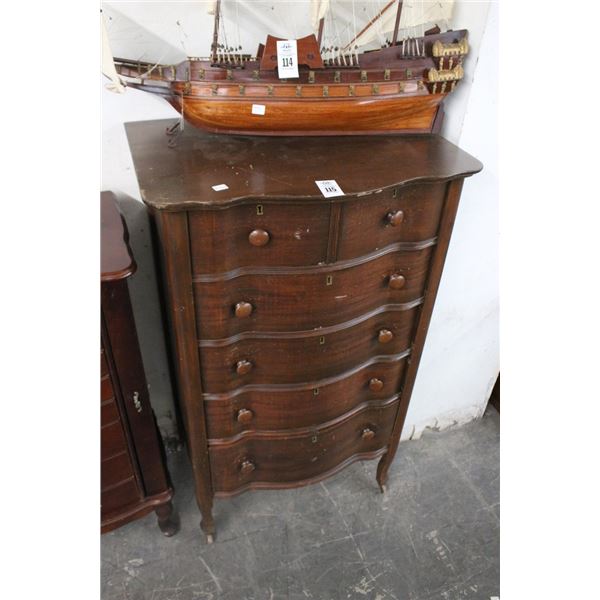 Mahogany 2/4 Dresser