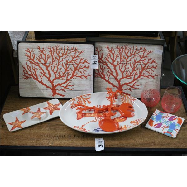 Nautical Dishes, Glassware, Wall Art