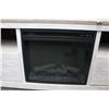Image 4 : Whitewashed Distressed 4 Pc. Entertainment Center w/Fireplace Insert