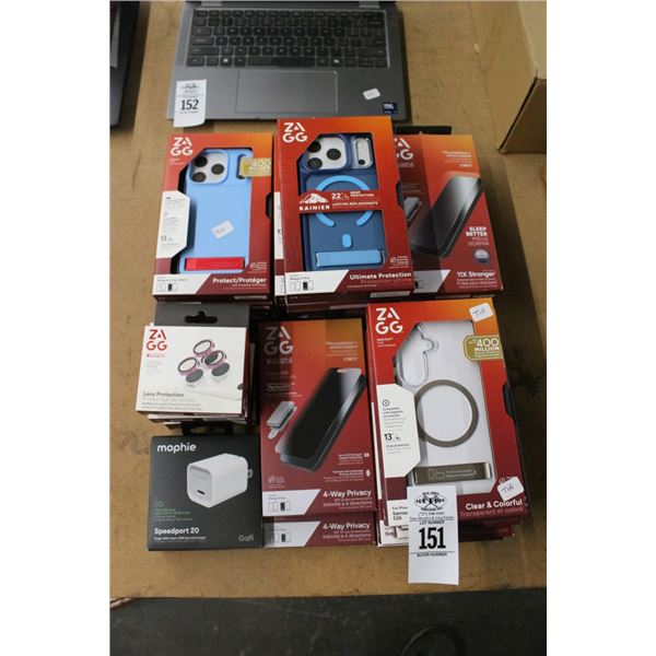 Asst. Phone Cases, Lens Protectors, Adapter