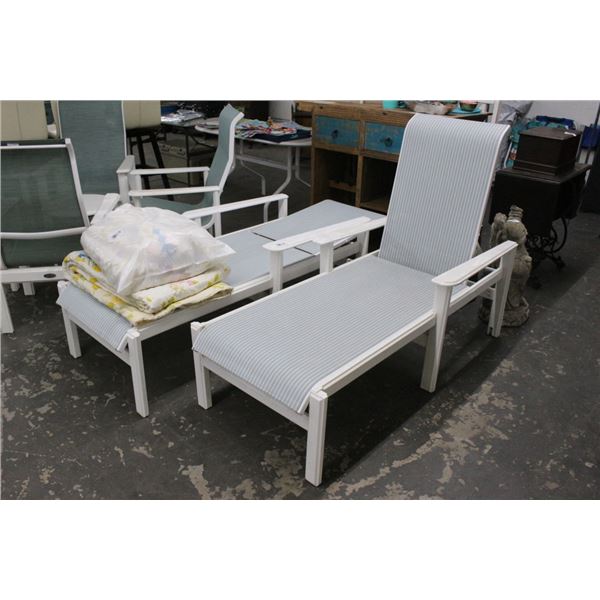 Patio Loungers - Pair