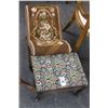 Image 1 : Mahogany Needlepoint Footstools - 2