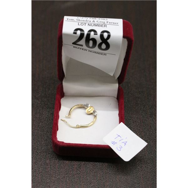 14K  YG Earring - .9G