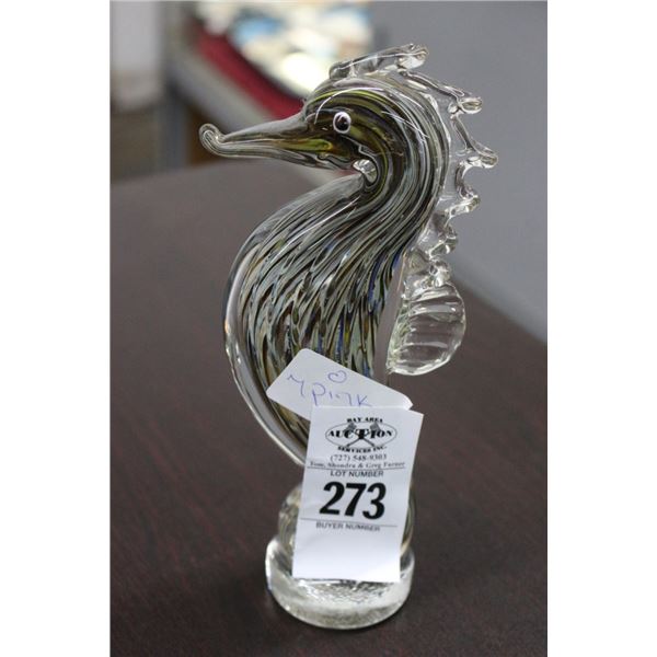 Art Glass Sea Horse