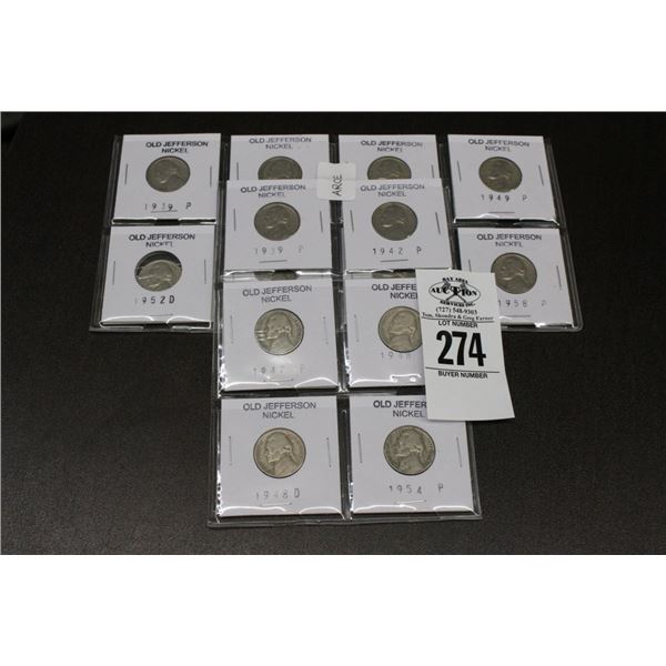 Old Jefferson Nickels - 14