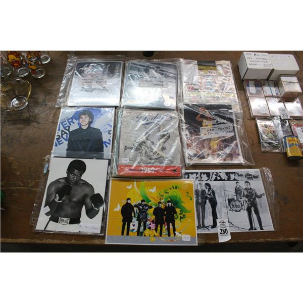 Asst/Autographed Sports Photos/Trading Cards/Celebrity Photos - Large Lot