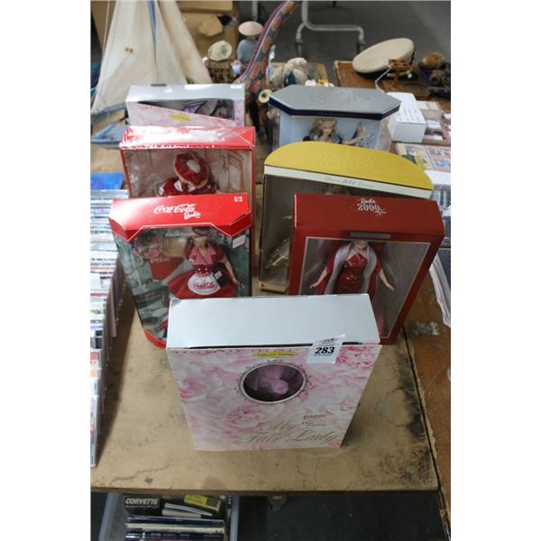 7-Collector Barbie in Box - 7 X $