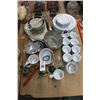 Image 1 : Silver Trim Floral China, Dishes, Mugs, Kitchenware, Candlesticks