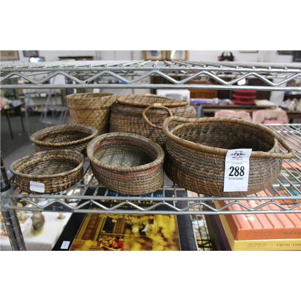 Woven Basket Collection Set - 6
