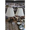 Image 1 : Vintage Glass Lamps - Pair