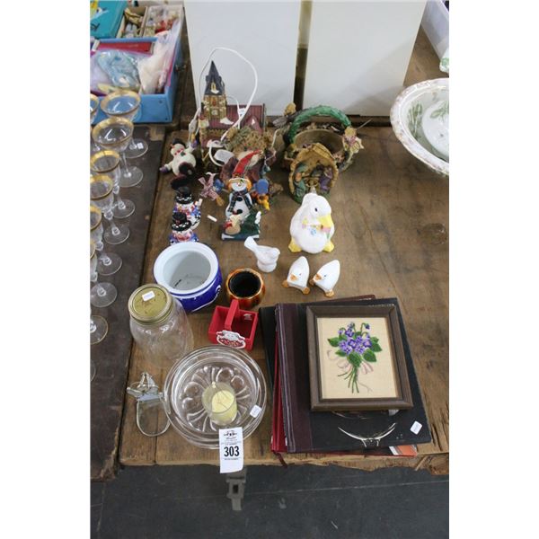 Snowman, Geese, Asst. Décor Items w/Books
