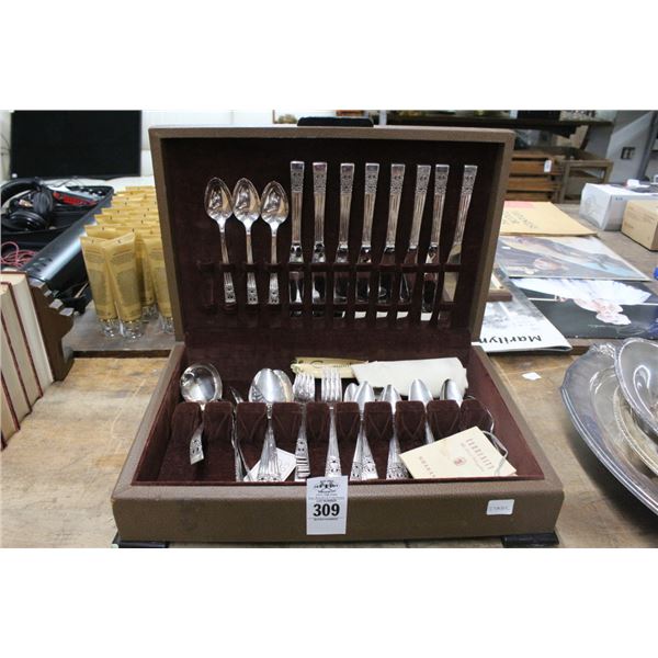 Community Silverplate Flatware Set w/Case