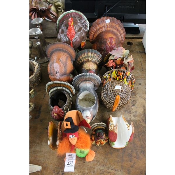 Asst. Turkey, Thanksgiving Décor