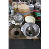 Image 1 : Hat Boxes, Fruit Motif Lidded Bake Dish, Asst. Bowls, Spitoon