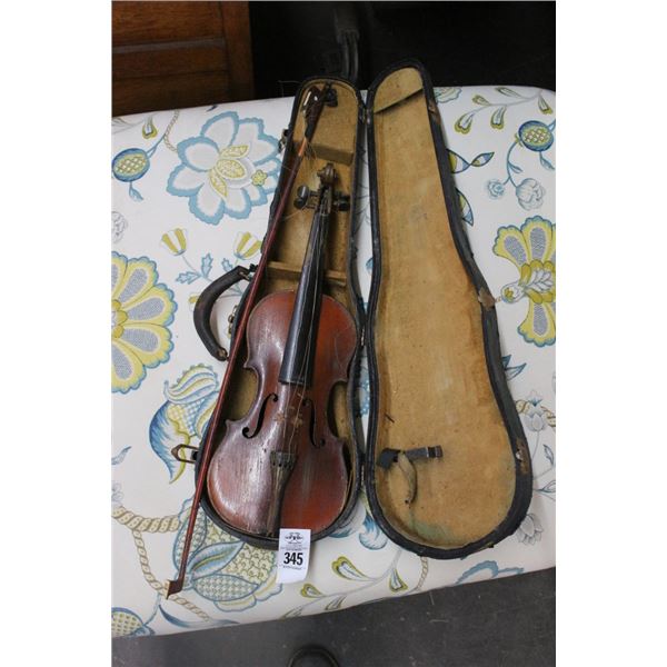 Antique Violin w/Bow and Case